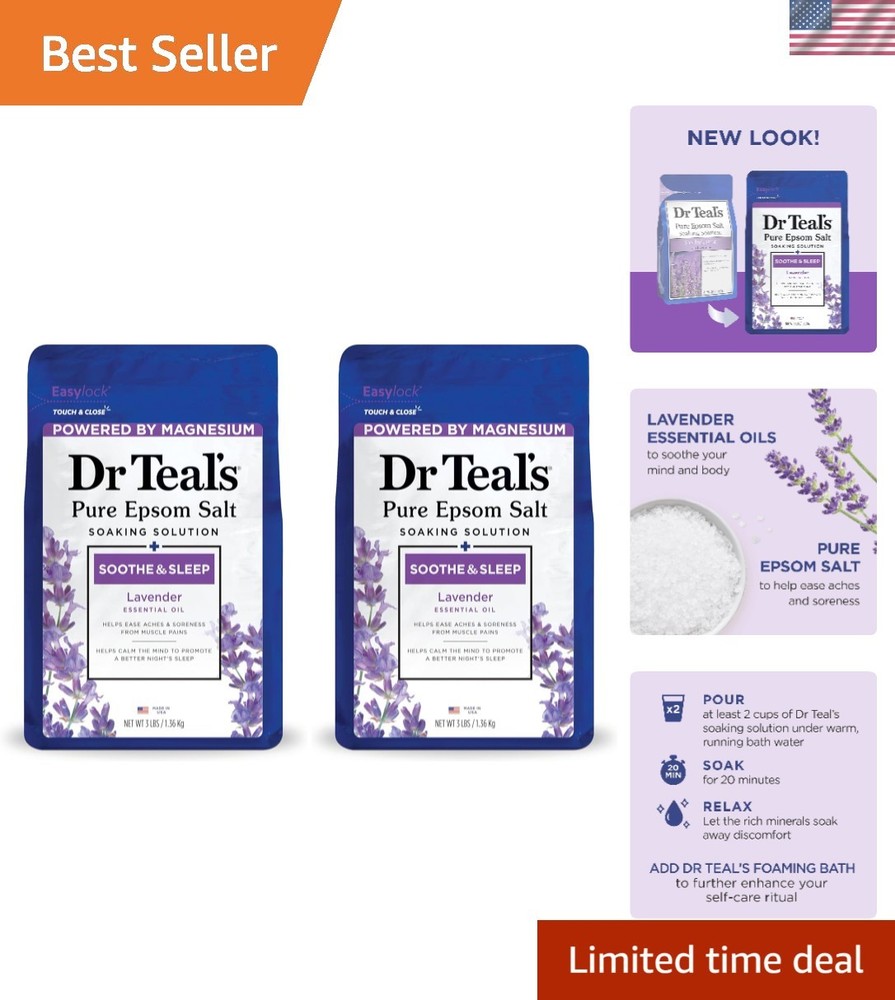 Brand New Epsom Salt Lavender 3lbs