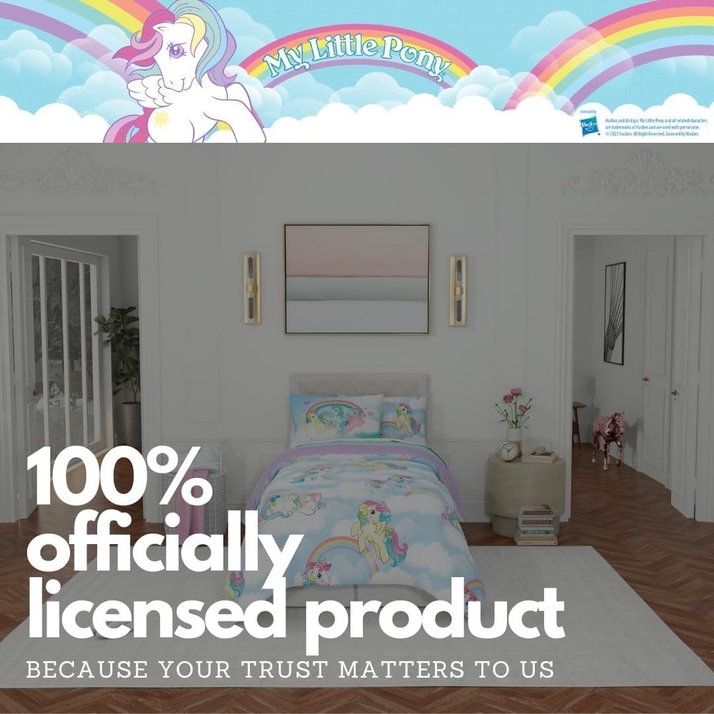 My Little Pony Twin Bedding Set - 5 Piece Comforter & Sheet