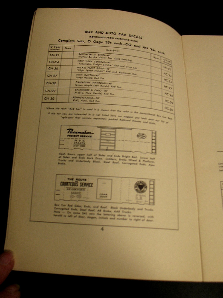 CHAMP DECALS 1946 CATALOG 18 PAGES