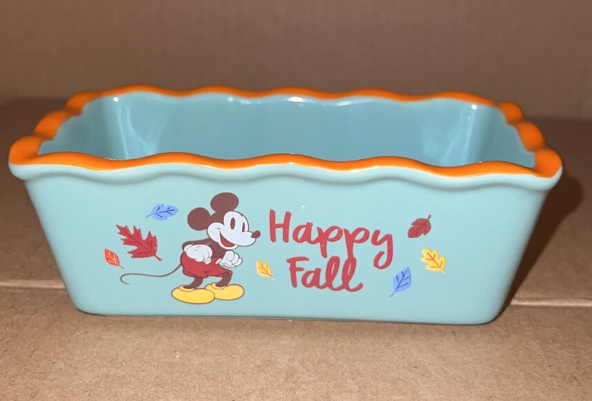 DISNEY MICKEY MOUSE HAPPY FALL Mini Loaf Pan Bread HALLOWEEN NEW