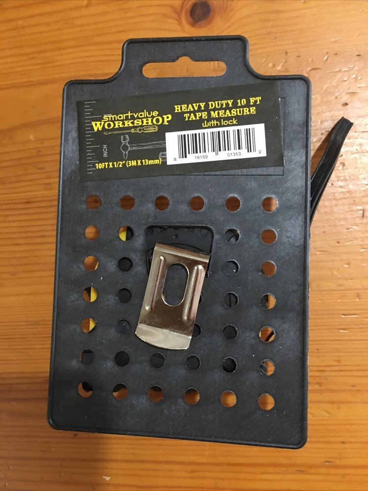 Smartvalue Workshop 10' Heavy Duty Tape Measure with Lock, 4-Pack