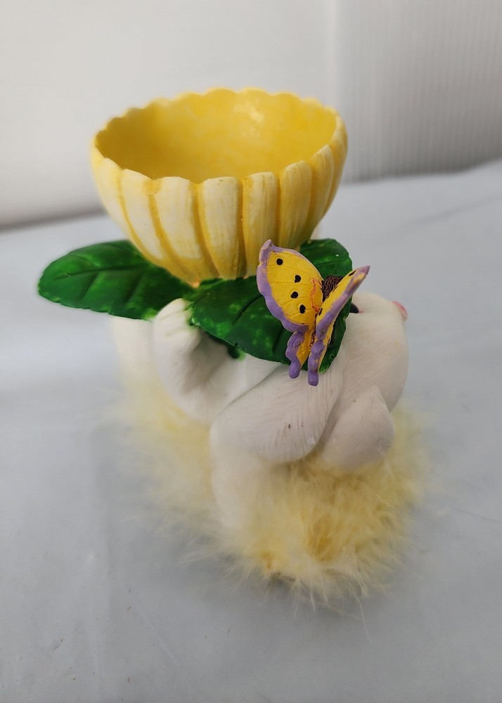 Cracker Barrel - Easter Egg Holder Bunny Collection Yellow