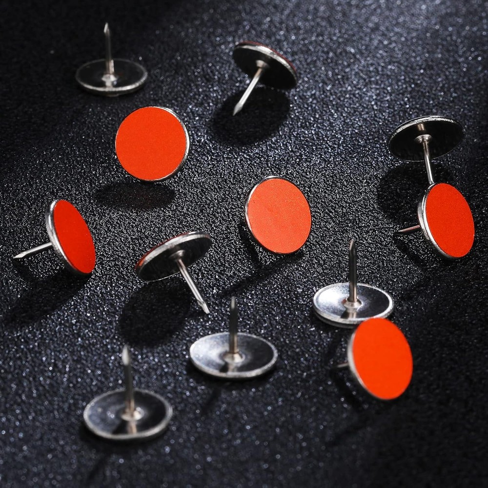 Epakh 200 Pack Reflective Tacks Trail Marking White, Orange