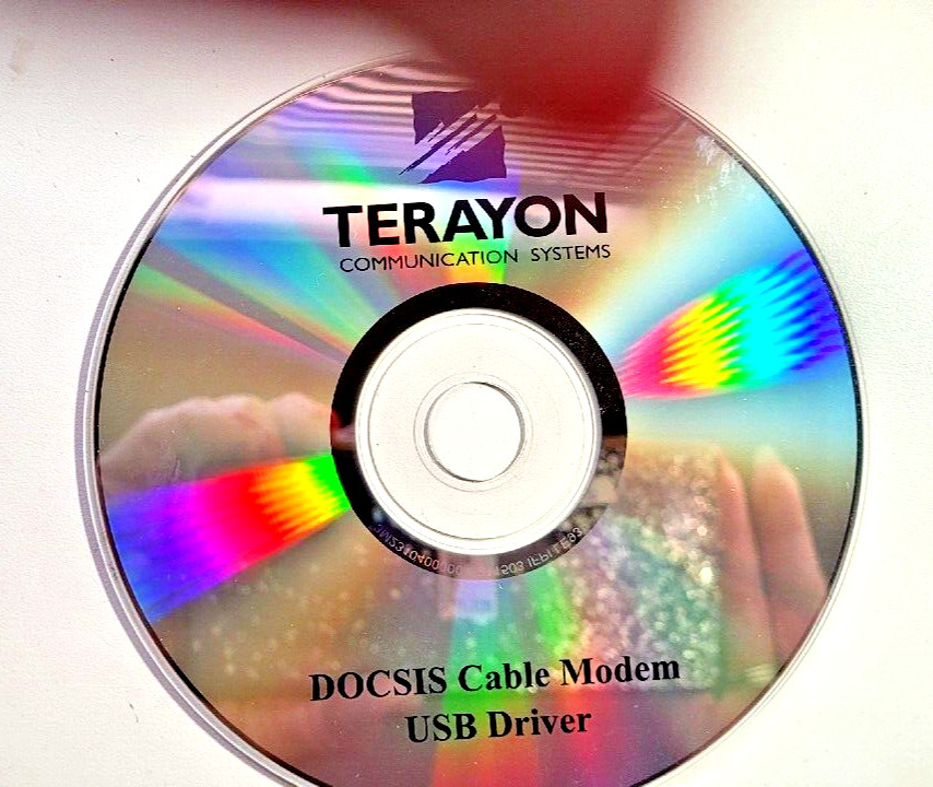 Terayon Communication Systems DOCSIS Cable Modem USB Driver Software Computer CD