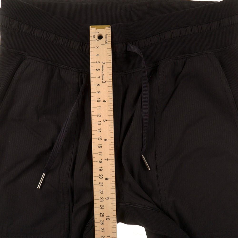 Lululemon Black Capri Pants Womens 4 Pull On Drawstring