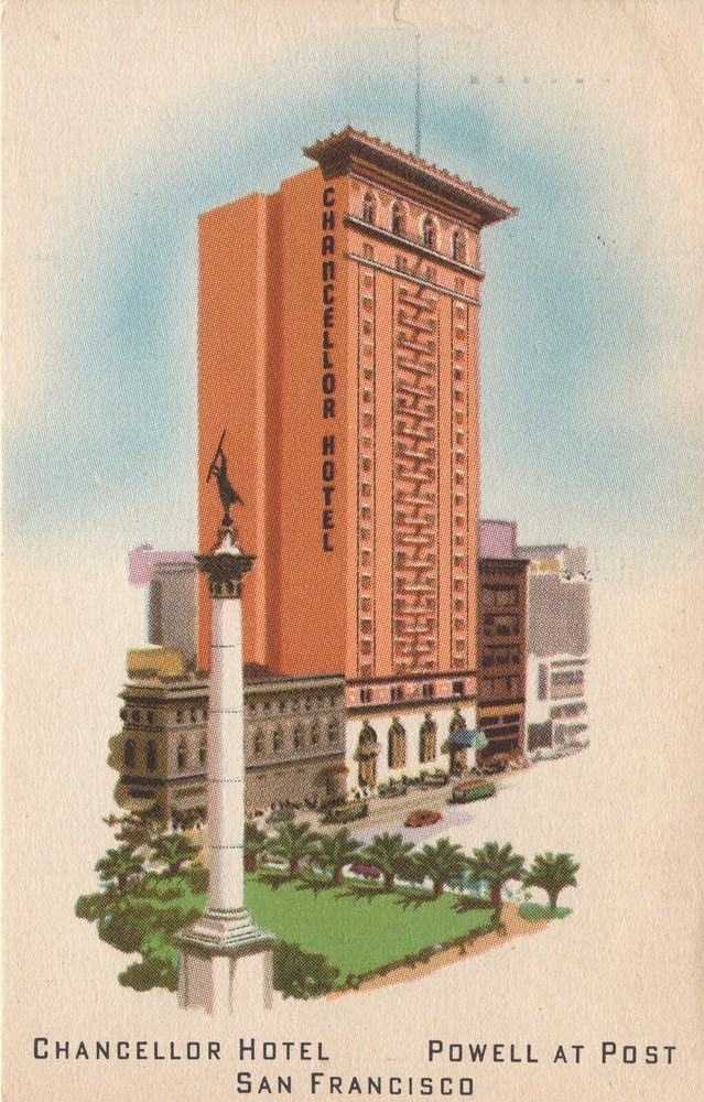 CHANCELLOR HOTEL, SAN FRANCISCO, CA  - PC4929
