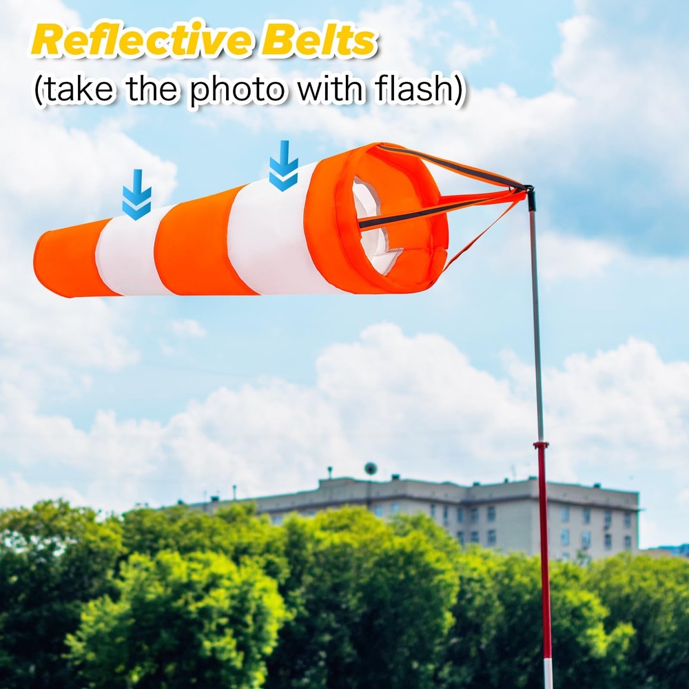 Wind Socks for Outside, Heavy Duty Wind Direction Indicators with Reflective ...