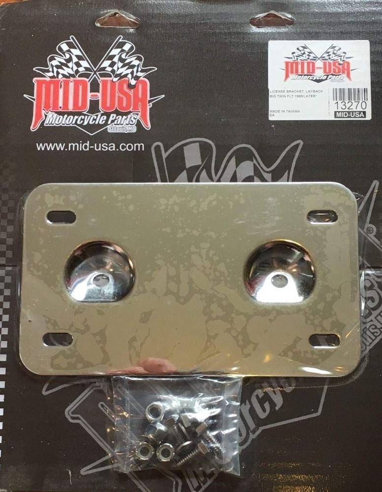 Laydown Layback License Plate Mount Kit for 1999-08 Harley Touring Models