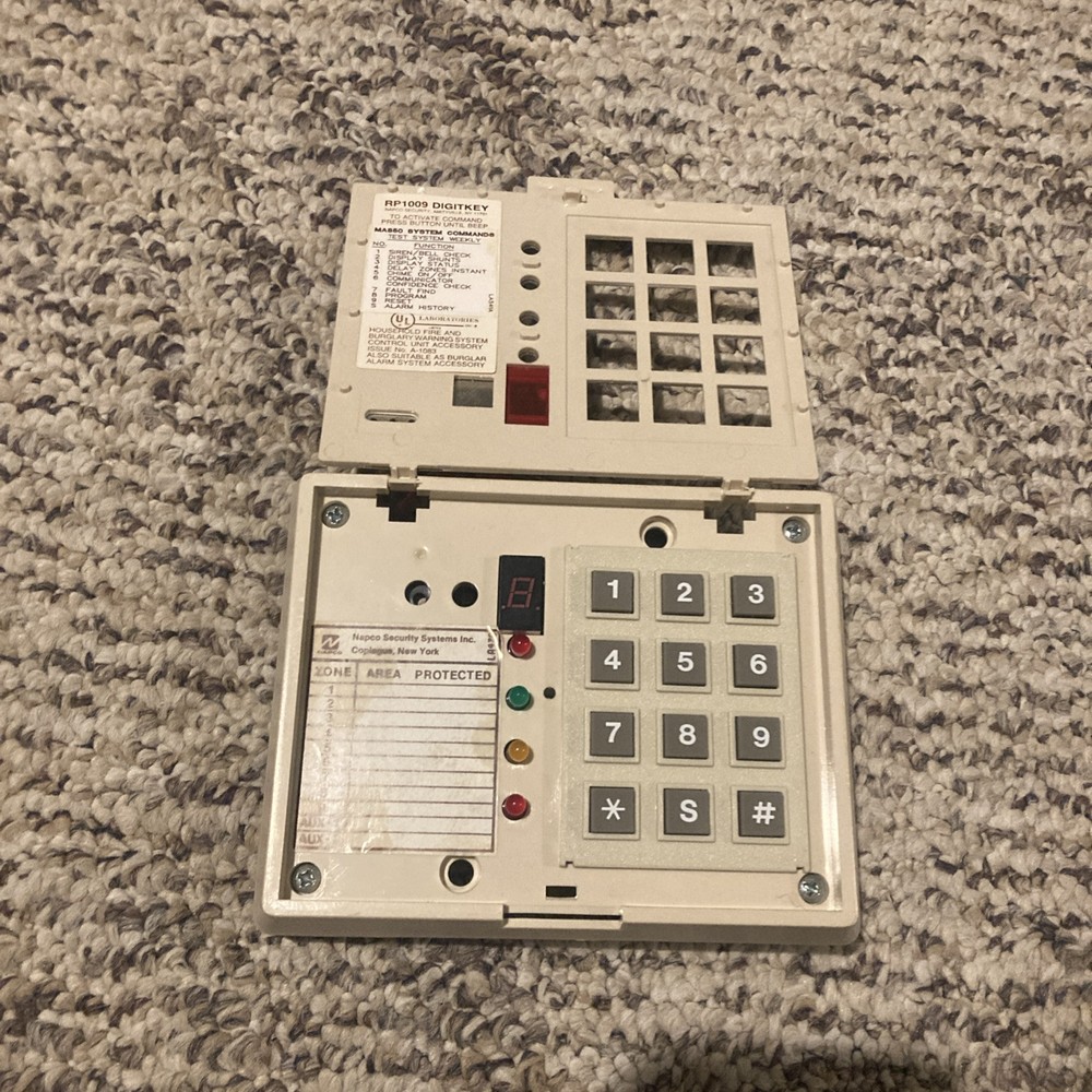 Napco  RP1009 Computerized Security System Keypad "VERY RARE". Demo Kit