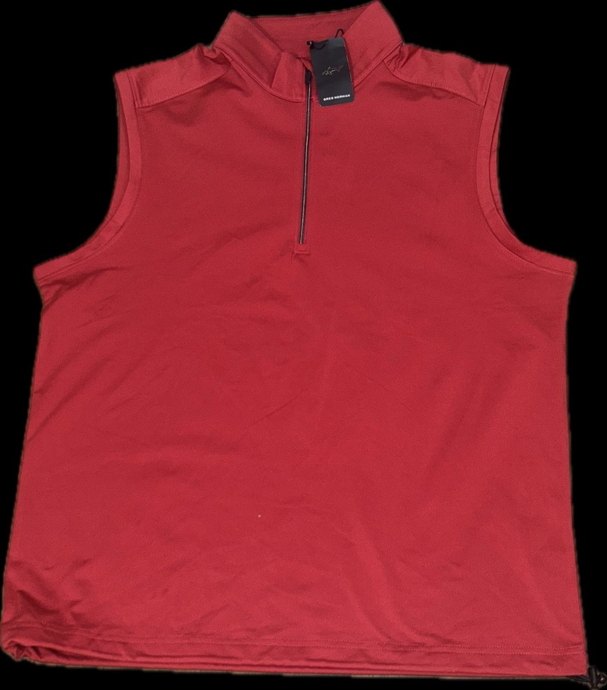NEW NWT Greg Norman Technical Performance British Red Vest Size S