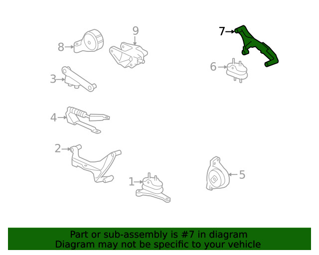 Genuine GM Automatic Transmission Mount Bracket 25979409