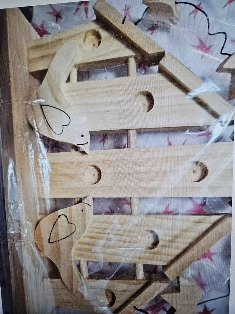 Wooden Items Mirror and birds