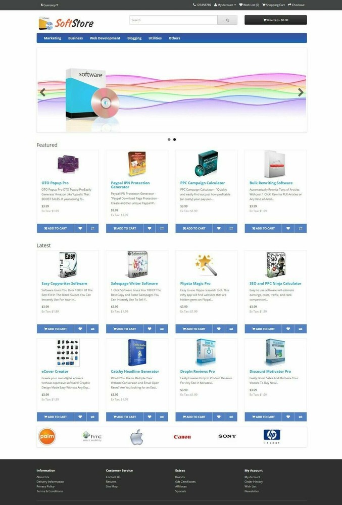 Software Store Website For Sale 100+ Software Preloaded + 1 Year Hosting