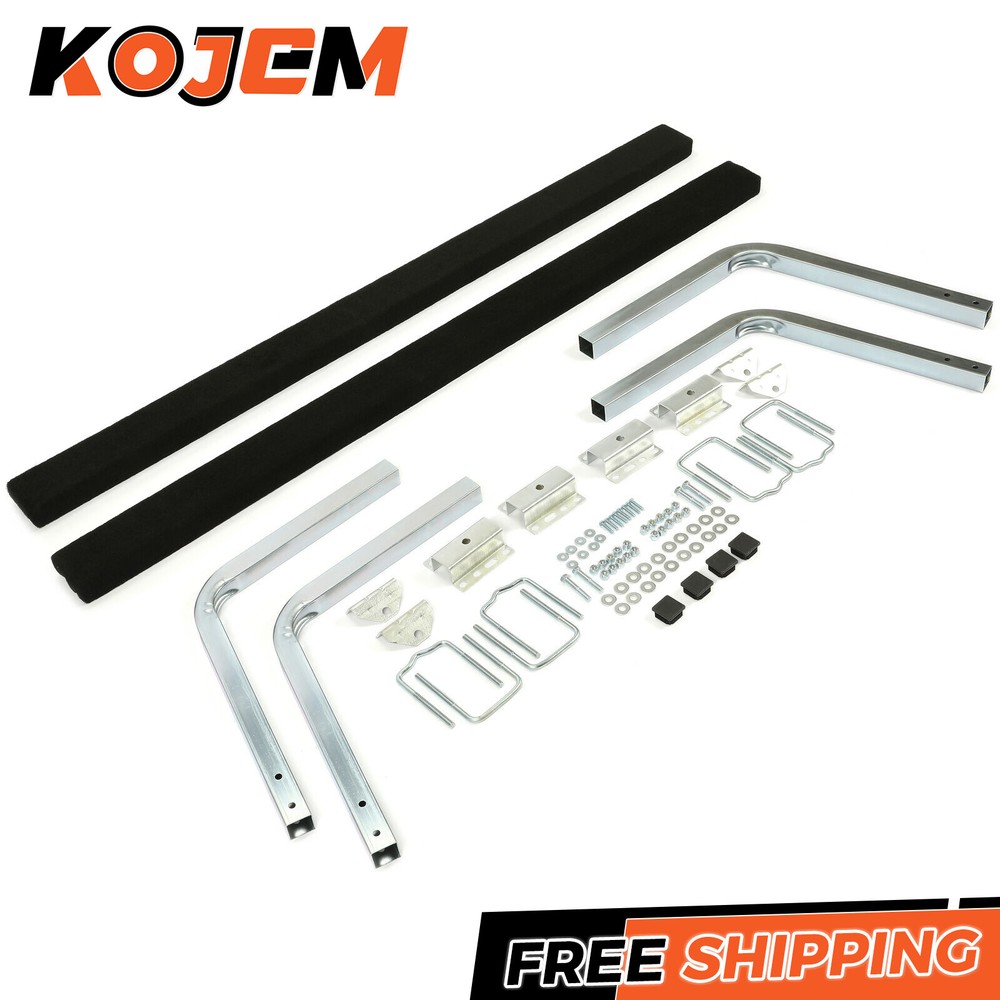 5' Adjustable Boat Trailer Guide Bunk Board Bunkboard Guide-On Rails Zinc-Plated