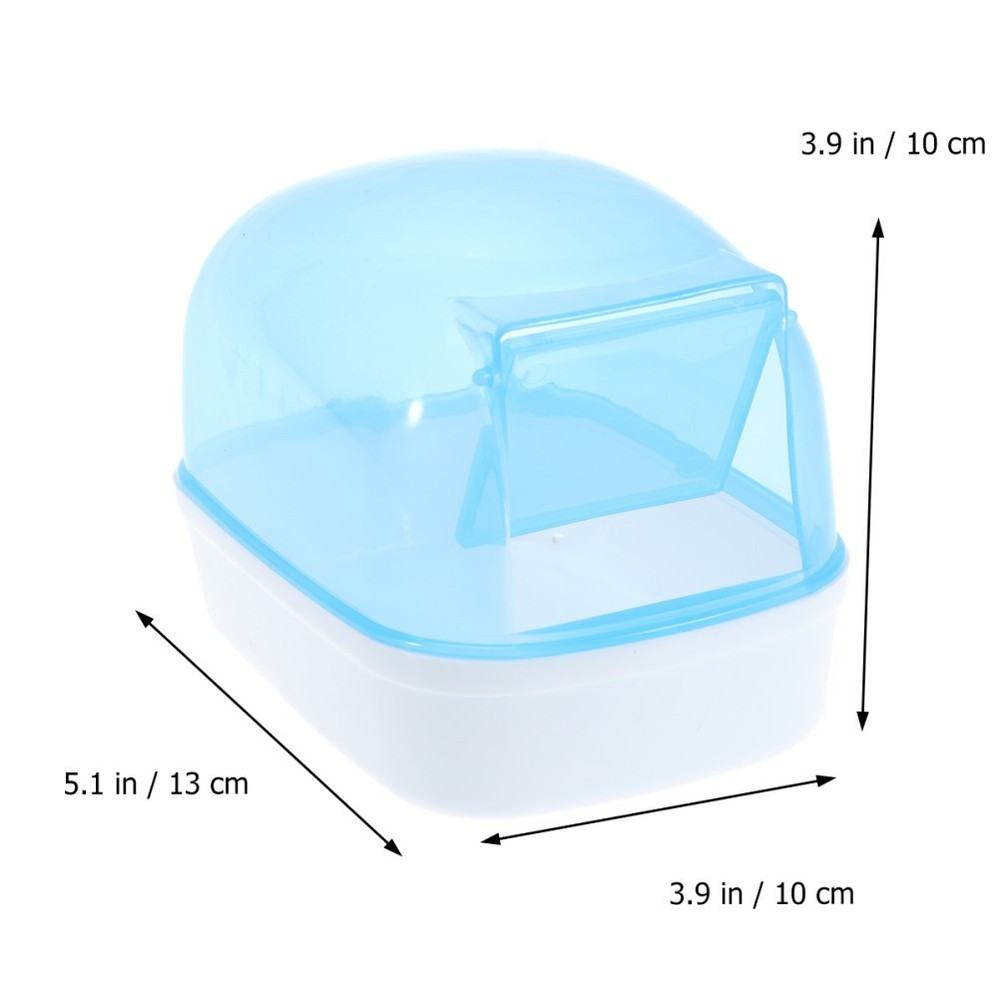 Hamster Bath Plastic Bathroom Bathtub Small Animal Bath Basin Random Color