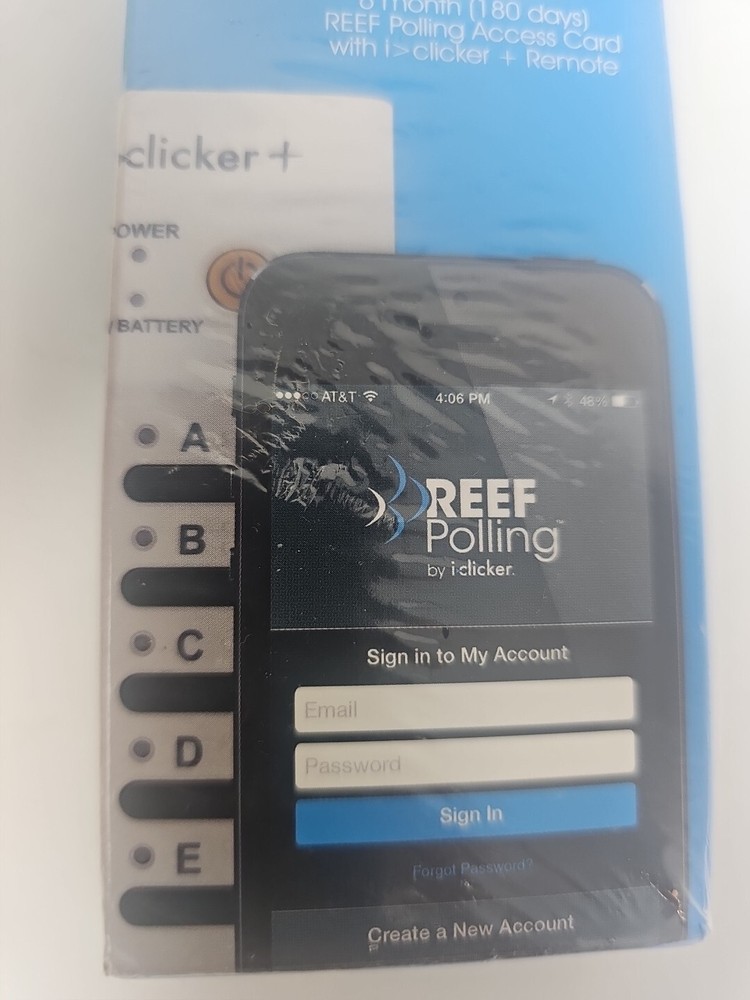 NEW i Clicker Plus Remote W/ 6 Month Reef Polling Access Card Code