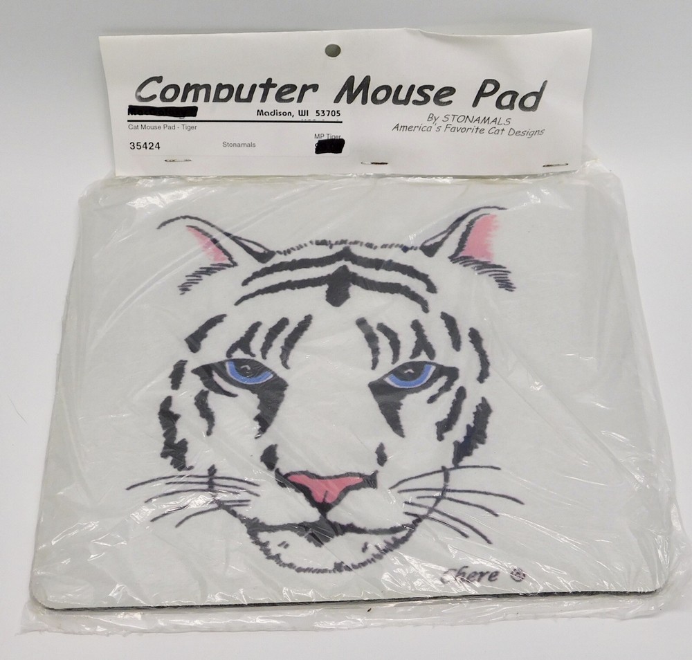 Vintage Mouse Pad: NIB - Cat Lover - Tiger