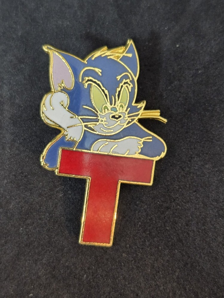 Vintage Tom and Jerry T Pin Backpin Pin