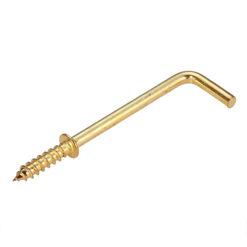 10/20Pcs Metal Right Angle Screw Hook Sheep Eye Hook Frame Hardware 6 Size