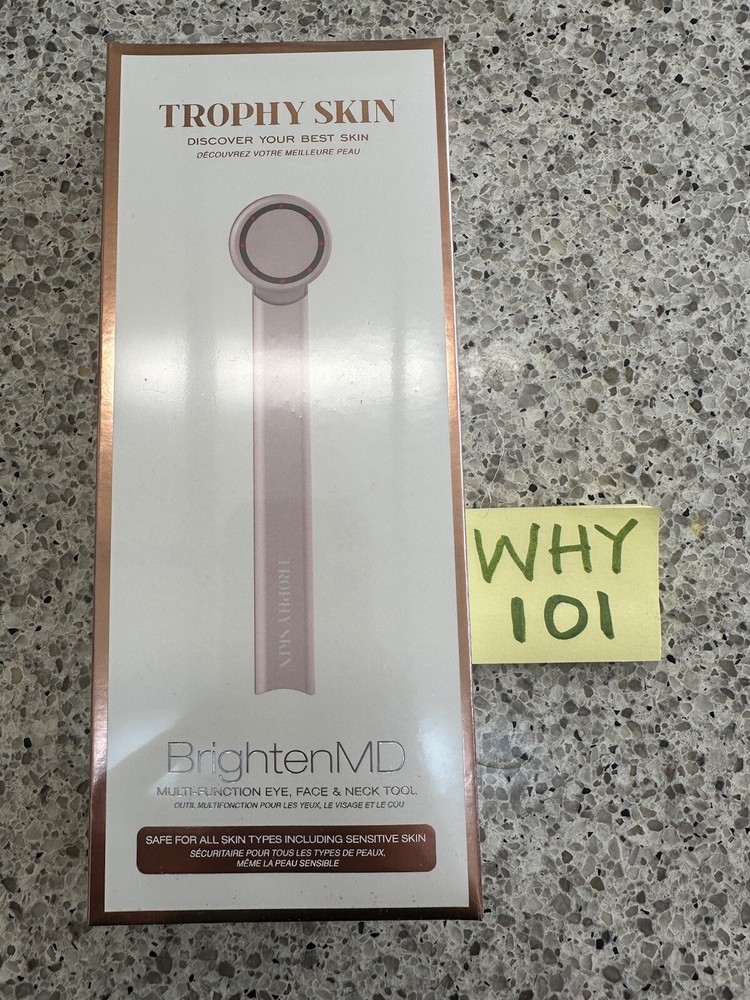 Trophy Skin Brighten MD Multi Function Device Face & Neck TOOL NEW SEALED BOX