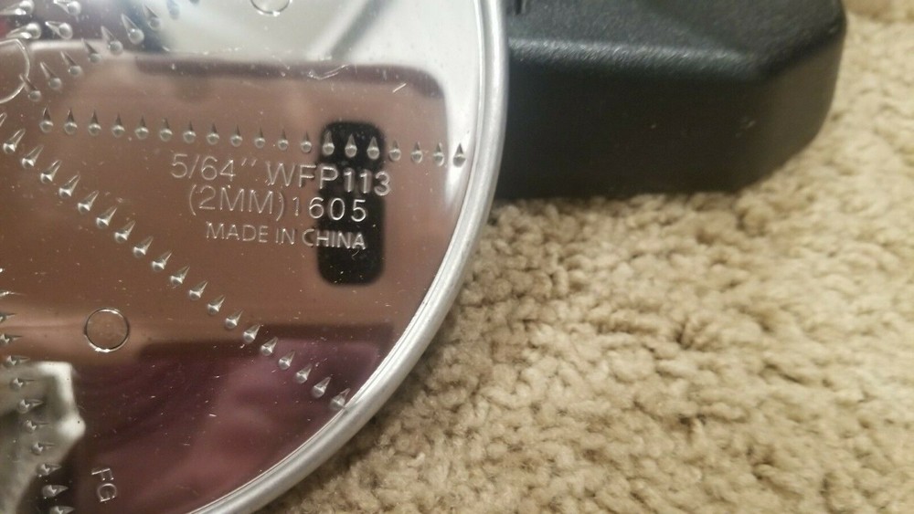Waring WFP113 5/64” (2mm) Grating Disc New