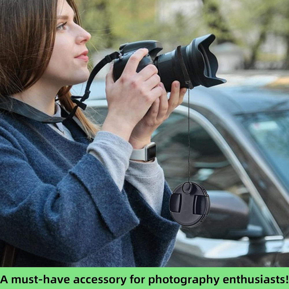 5 Pack Lens Cap Leash,Lens Cap Tether,Lenses Caps Keeper with Elastic String,Cam