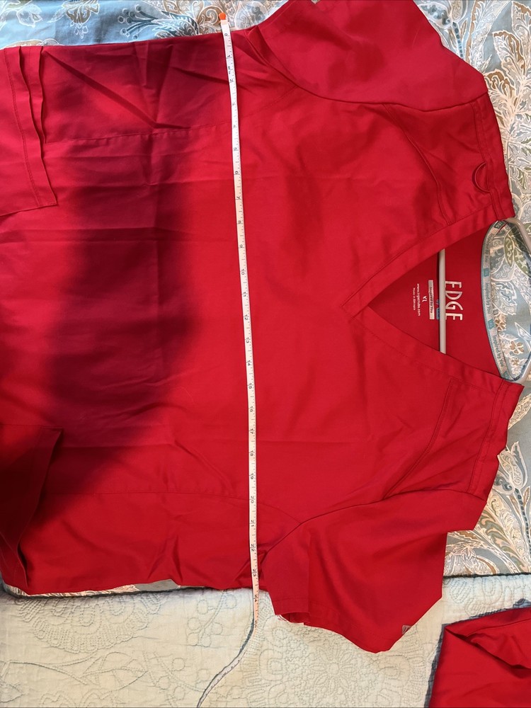 Edge by IRG Red Scrub Set Xl Top And Bottom