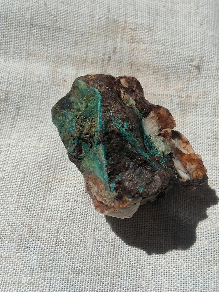 Blue Mtn Copper Gold Ore Quartz Chrysocolla Cuprite