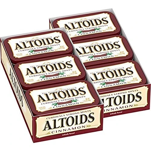 Altoids Cinnamon Curiously Strong Mints 1.76 oz 12 Pack Sealed Fresh