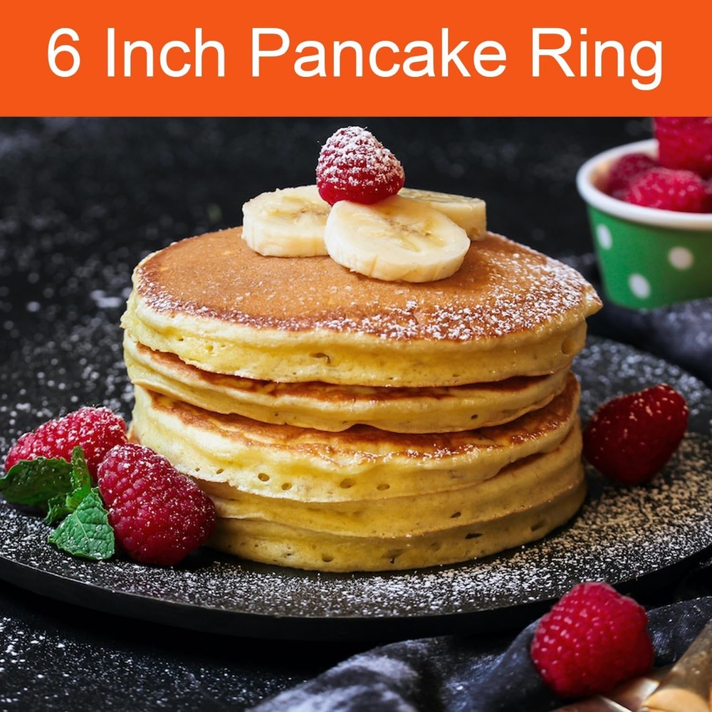 Pancake Ring for Griddle 6 Inch 2 Pack New