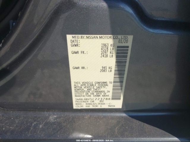 Camera/Projector Rear View Camera Gate Mounted Fits 19-25 ALTIMA 1163656