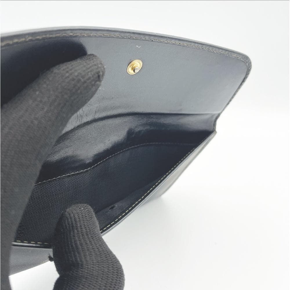 FENDI Pecan Pattern Stripe Folded Long Wallet Old