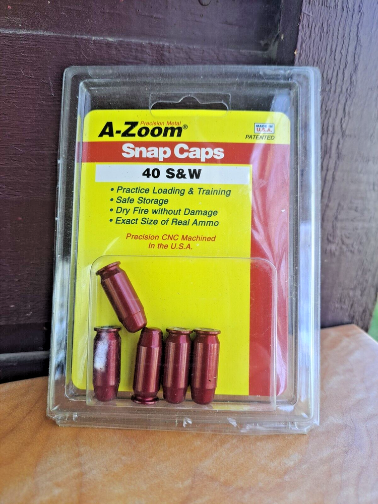A-Zoom Precision Snap Caps For Pistol 40 S&W 5 Pack - 15114 Dead Cap