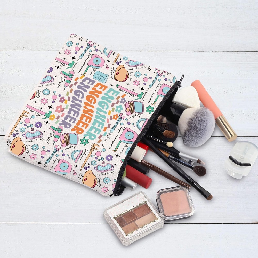 BWWKTOP Engineer Zipper Makeup Bag Future Engineer Gifts Engineering Professi...