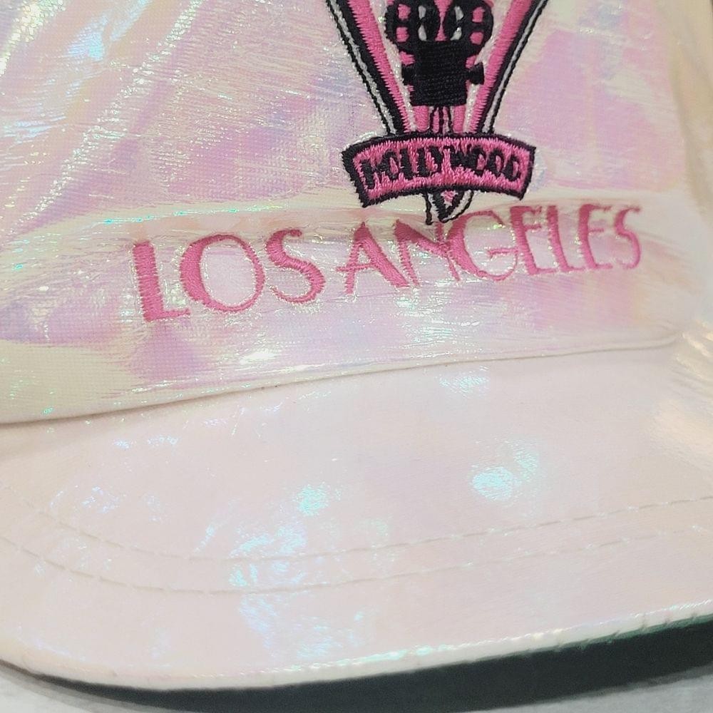 RARE Iridescent Los Angeles Hollywood hat Throwback Cap Adjustable OSFA