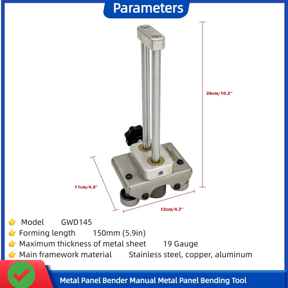 Metal Panel Bender Manual Metal Panel Bending Tool Color Steel Bender Roller