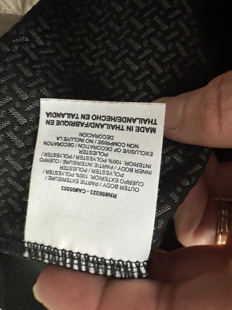 Nike Golf Black & Gray Full Zip Vest Size Medium Performance