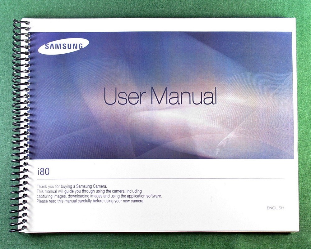 Samsung i80 Instruction Manual: 132 Pages & Protective Covers!