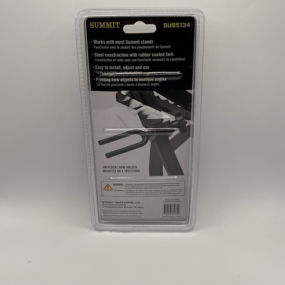 Summit Treestands SU85134 Universal Bow Holder - Black