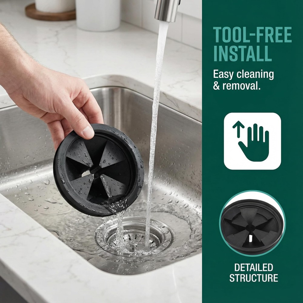 Replacement Splash Guard for 3 3/8 Garbage Disposal Sink Baffle Accessories"