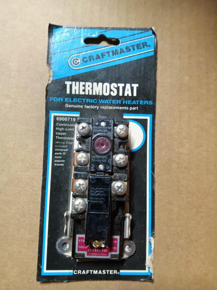 6900719 CraftMaster Thermostat For Electric Water Heaters Next Business Day Ship