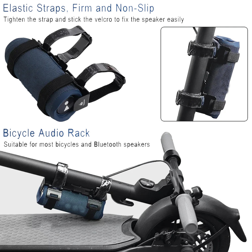 Bicycle Speaker Rack Mount Strap Water Bottle Holder Fixed Belt E-Bike E-Scooter