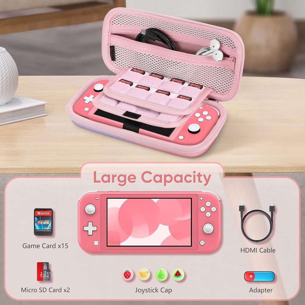 Carrying Case for Nintendo Switch Lite 2019 Hard Shell Protective Cover Bag