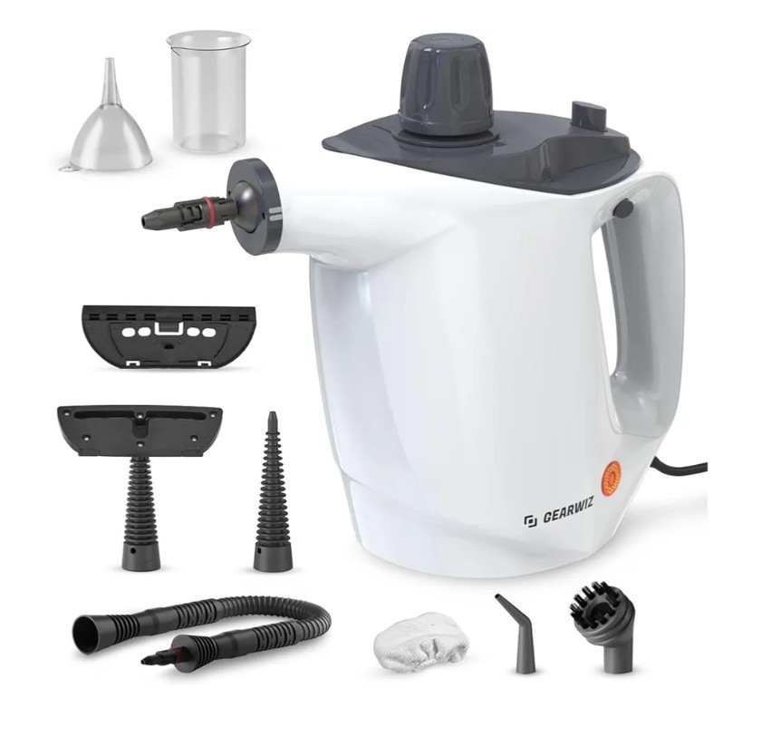Multipurpose High-Temp Handheld Steam Cleaner w Tools Quick Heating By Gearwiz