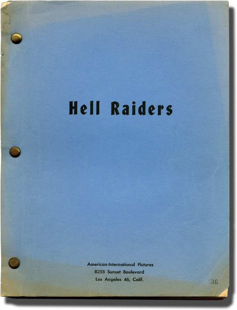 Edward L Cahn SUICIDE BATTALION HELL RAIDERS Original screenplay for #135931