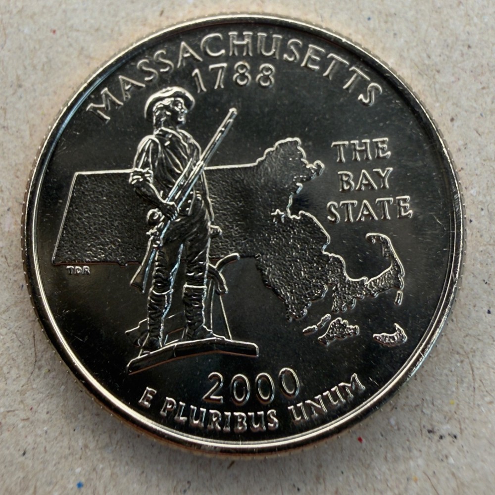 2000-P/D - Massachusetts - State 25C 2-Coin Set