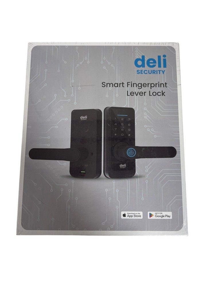 Deli Security Keyless-Entry Fingerprint Smart Door Lock Handle