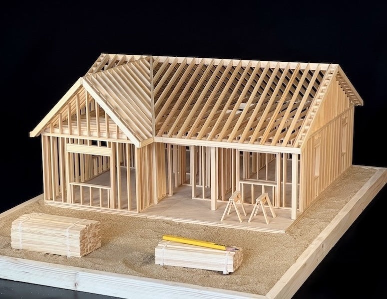 Studs & Co DIY Ranch Framing Kit 1:16