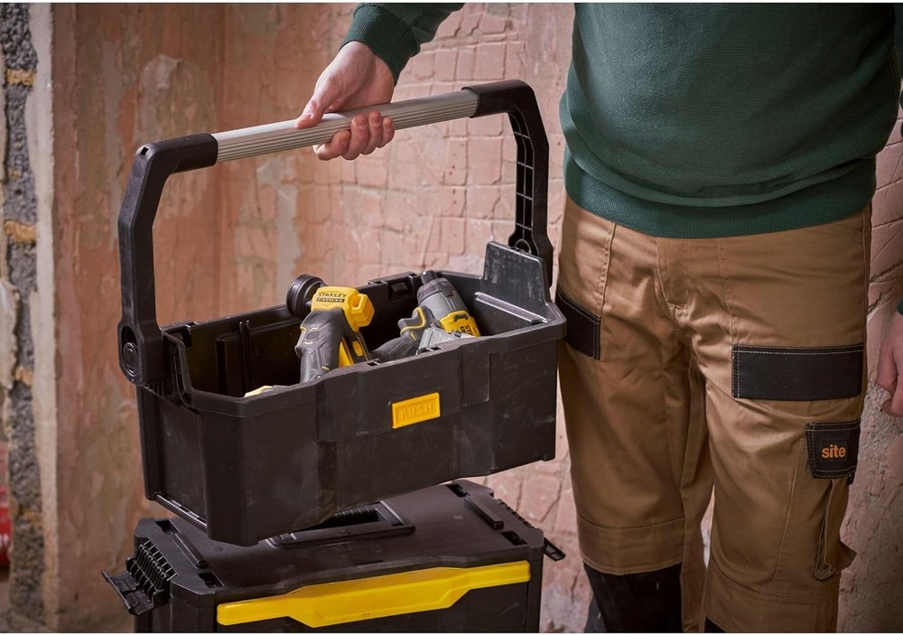 2-in-1 Rolling Workshop Tool Box Empty Tool Box 53 x 75.60 x 32 cm Tool Carrier