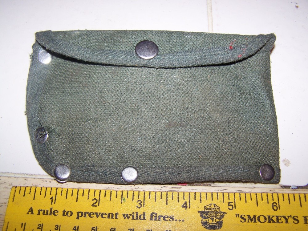 Vintage Olive Drab Military Style Canvas Axe Sheath